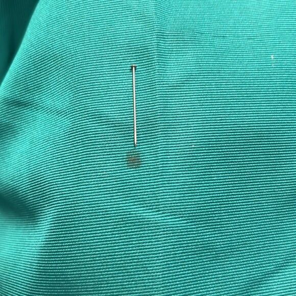 Vintage Rizik Bros. Emerald Green Evening Gown with Lace Bodice - Picture 8 of 8